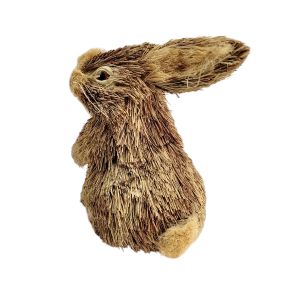Sisal Straw Rustic Standing Bunny Rabbit - Picture 6 of 8